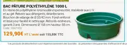 Agrial Bac pâture polyethylene offre