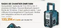 Agrial Radio de chantier DMR108N offre