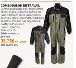 Agrial Combinaison de travail offre