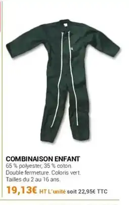Agrial Combinaison enfant offre