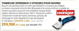 Agrial Tondeuse xperience 2 vitesses pour bovins offre