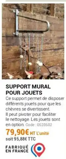 Agrial Support mural pour jouets offre