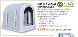 Agrial Niche à veaux individuelle offre