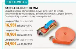 Agrial Sangle cliquet 50 mm offre