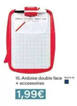 Monop' Ardoise effacable double face offre