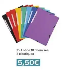 Monop' Lot de 10 chemises à élastiques offre