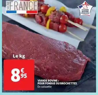 Viande Bovine : Pour Fondue Ou Brochettes
