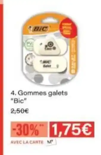 Monop' BIC Gommes galets offre