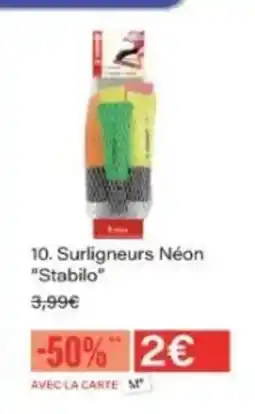 Monop' STABILO Surligneurs Néon offre
