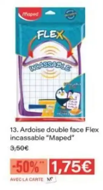 Monop' MAPED Ardoise double face Flex incassable offre