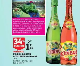 Kidibul Boisson Pétillante à La Pomme