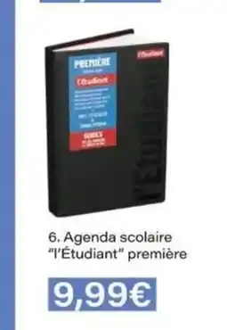 Monop' L'ÉTUDIANT Agenda scolaire première offre
