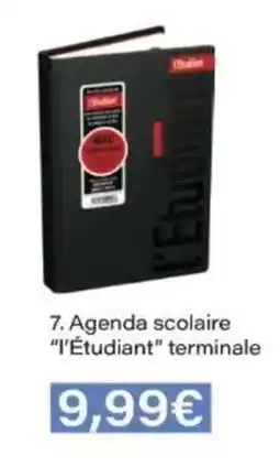 Monop' L'ÉTUDIANT Agenda scolaire terminale offre