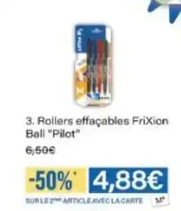 Monop' PILOT Rollers effaçables Frixion. Ballt" offre