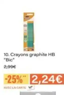Monop' BIC Crayons graphite HB offre