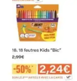 Monop' BIC 18 feutres Kids offre