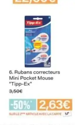 Monop' TIPP-EX Rubans correcteurs Mini Pocket Mouse offre
