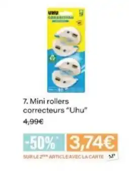 Monop' UHU Mini Rollers correcteurs offre