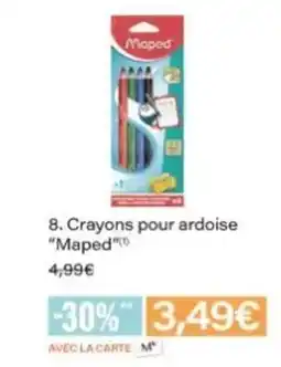 Monop' MAPED Crayons pour ardoise offre