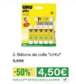 Monop' UHU Bâtons de colle offre