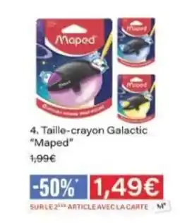 Monop' MAPED Taille-crayon Galactic offre