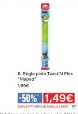Monop' MAPED Règle plate Twist'N Flex offre