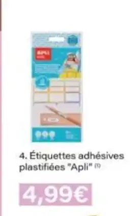 Monop' APIL Étiquettes adhésives plastifiées offre