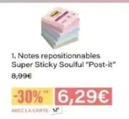 Monop' POST-IT Notes repositionnables Super Sticky Soulful offre