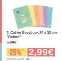 Monop' OXFORD Cahier Easybook offre