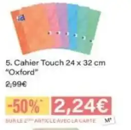 Monop' OXFORD Cahier Touch offre