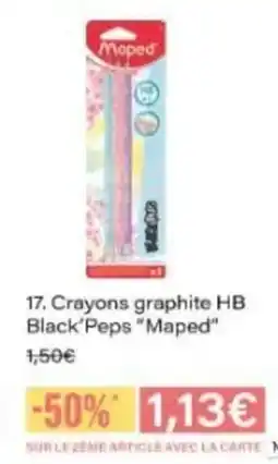 Monop' MAPED Crayons graphite HB Black Peps offre