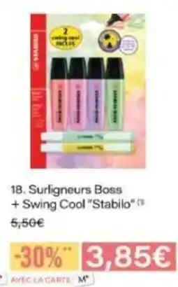 Monop' STABILO Surligneurs Boss +Swing Cool offre