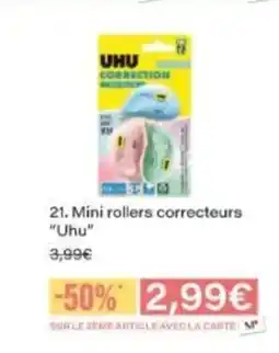 Monop' UHU Mini roller correcteurs offre