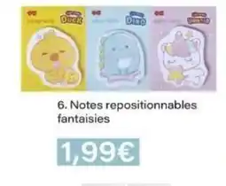 Monop' Notes repositionnables fantaisies offre