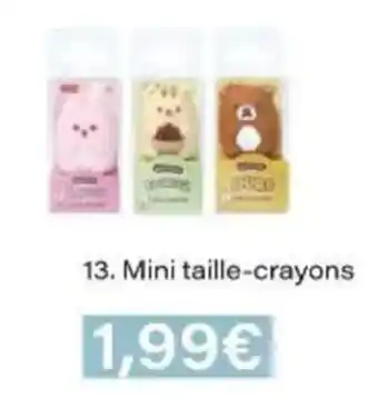 Monop' Mini taille-crayons offre