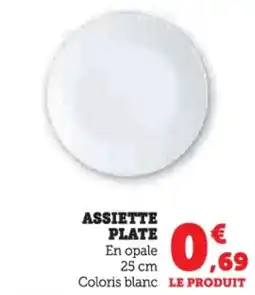 Hyper U Assiette plate offre