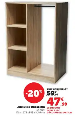 Hyper U Armoire dressing offre