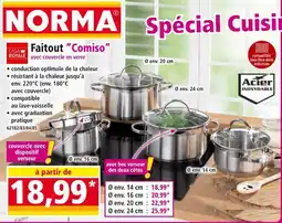 Norma Casa Royale Faitout Comiso avec couvercle en verre offre