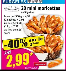 Norma POULAILLON BOULANGER 20 mini moricettes offre