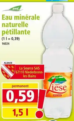Norma Liese Eau minérale naturelle pétillante offre