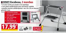 Norma KRAFT WERKZEUGE Escabeau, 2 marches offre