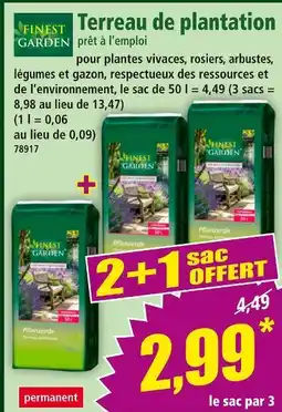Norma FINEST GARDEN Terreau de plantation offre