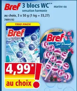 Norma Bref 3 blocs WC offre