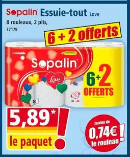 Norma SOPALIN Essuie-tout Love offre