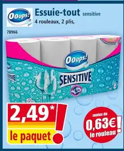 Norma Ooops! Essuie-tout sensitive offre
