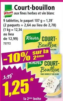 Norma Knorr Court-bouillon aux fines herbes et vin blanc offre