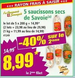 Norma Saucissons secs de Savoie offre