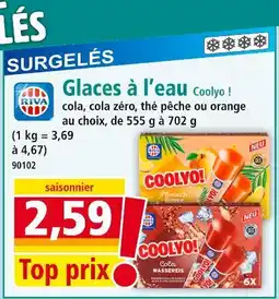 Norma RIVA Glaces à l’eau Coolyo offre