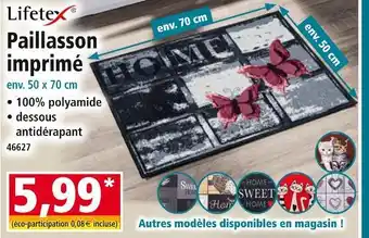 Norma Lifetex Paillasson imprimé offre