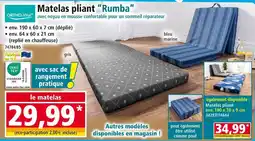 Norma ORTHO-Vital Matelas pliant Rumba offre